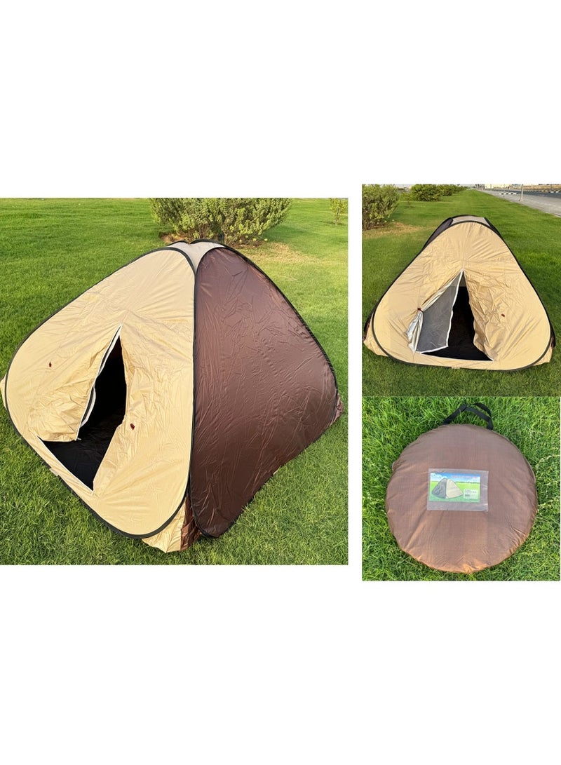 Genaric 2 Person Pop Up Camping Tent Outdoor Waterproof Shelter, Automatic Instant Setup Portable Dome Tent with Fiberglass Poles & Ventilated Window for Hiking, Picnic, Beach & Travel - Image 2